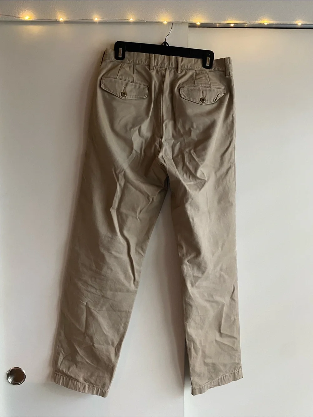 J Crew Men's Khaki Classic Relaxed Fit Chinos 100% Cotton Size W 30 L 32